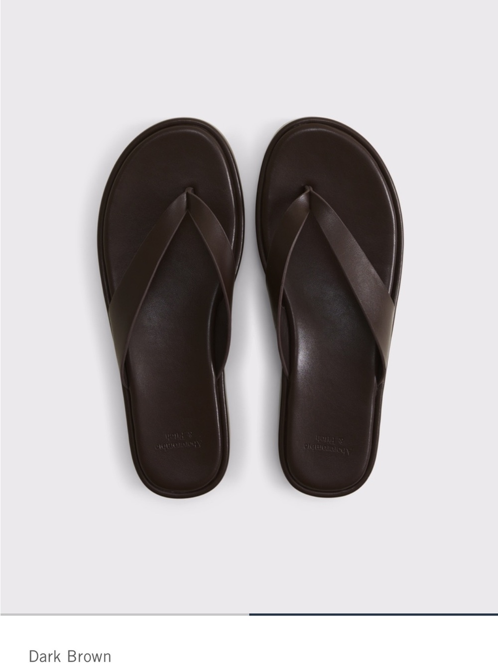 Abercrombie & Fitch Dark Brown Women's Flip-Flop Sandals